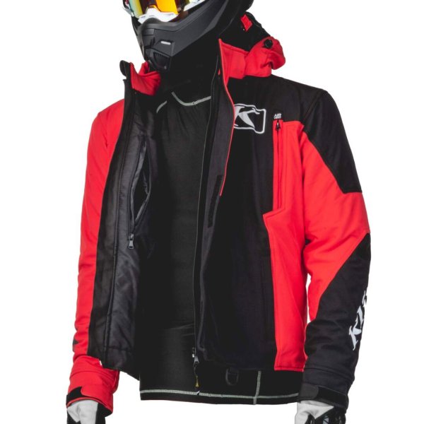 Куртка для снегохода KLIM KOMPOUND #1 black-red (текстиль) (XXXL)